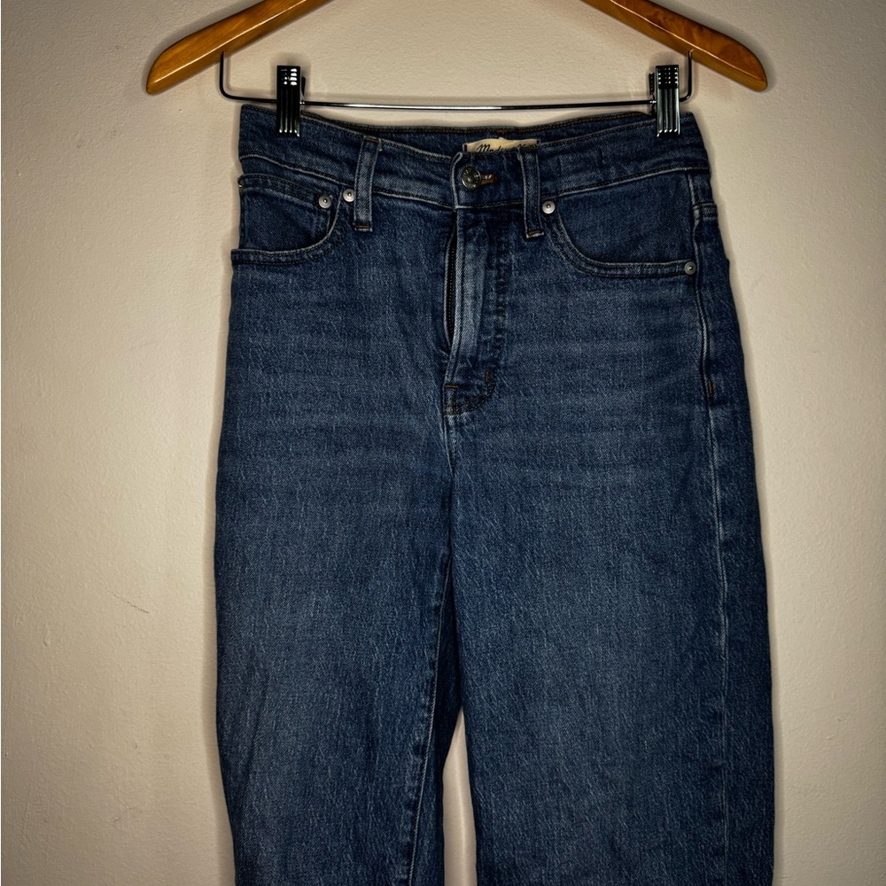 Madewell Dark Blue Straight Leg Jeans